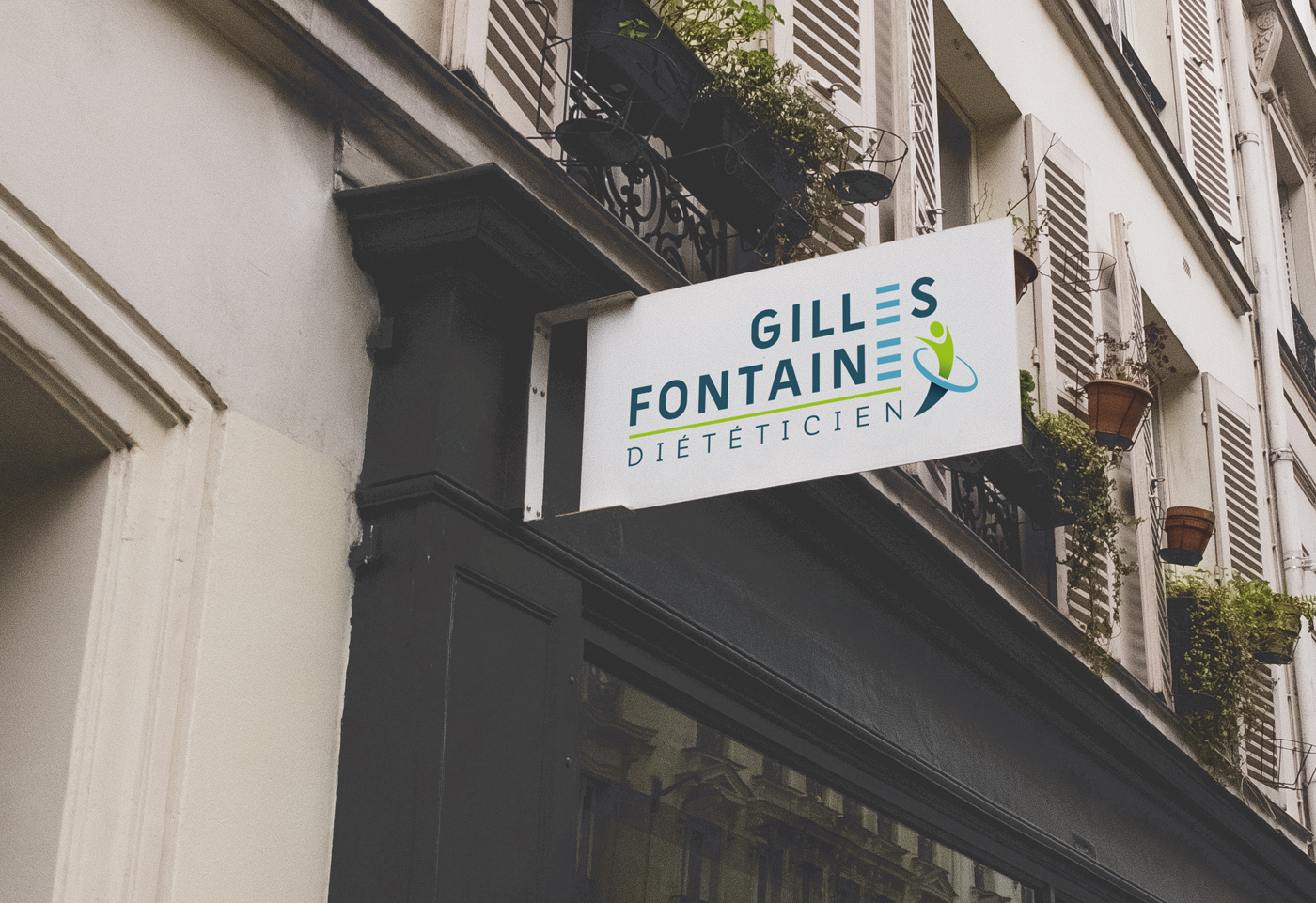 Logotype pour le diététicien Gilles Fontaine