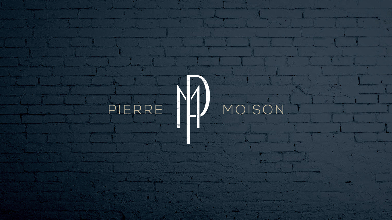Logotype pour mon identité personnelle : Pierre Moison - Graphiste